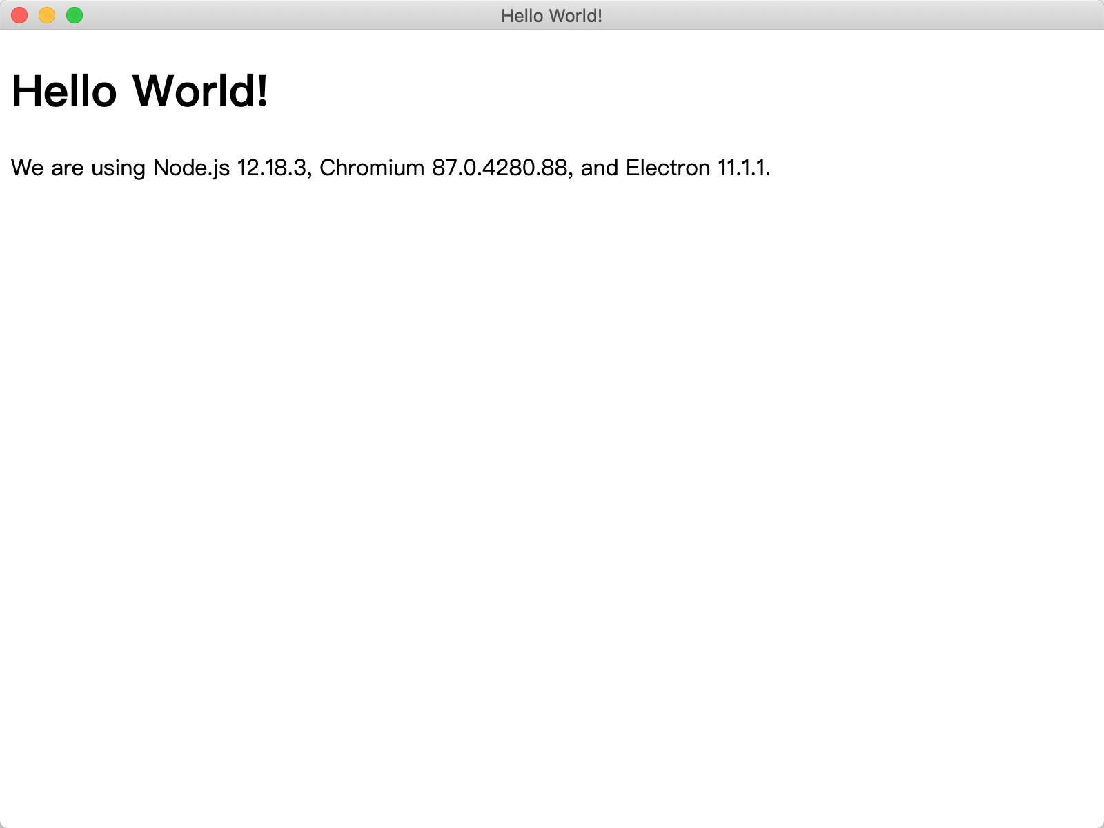 "Electron Hello World"