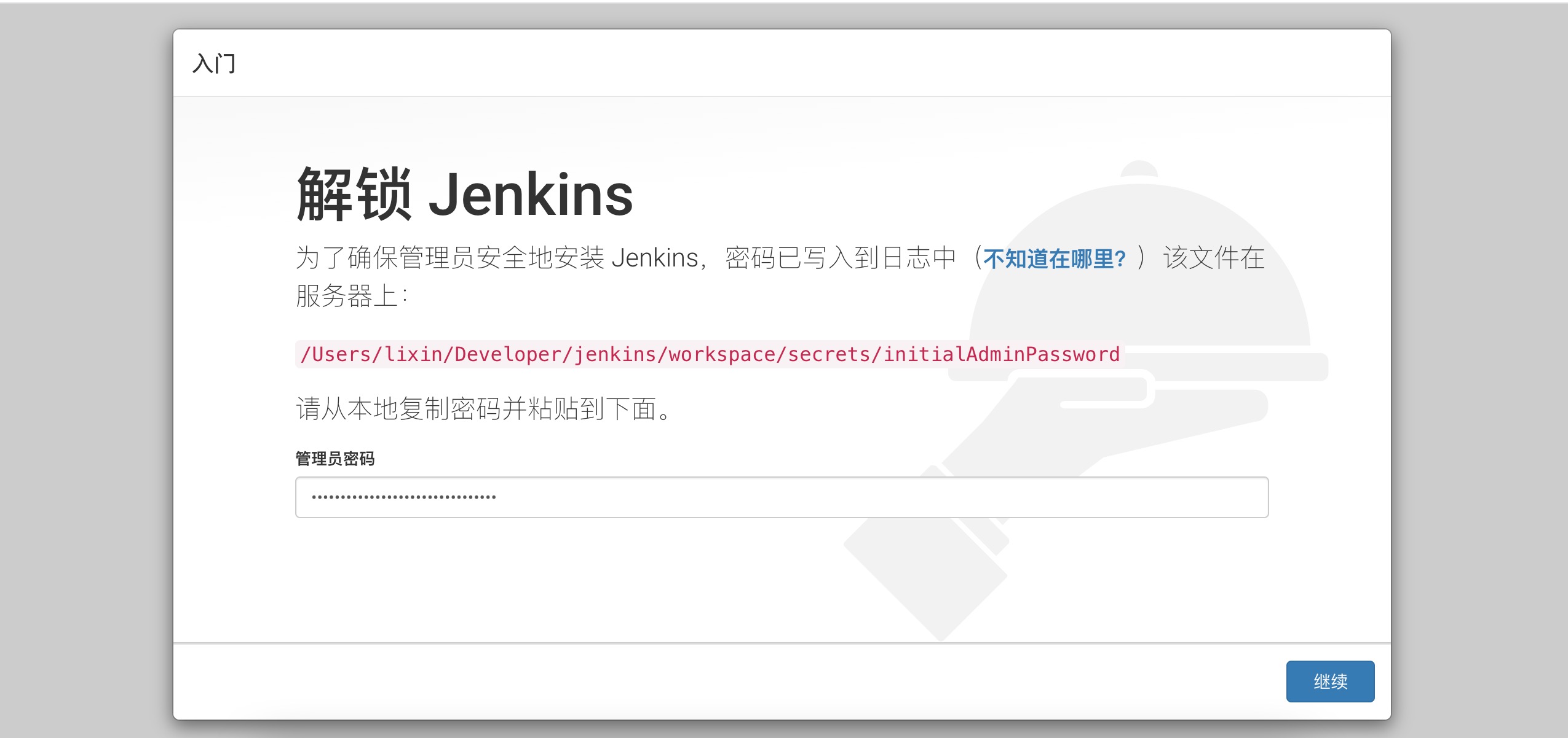 "Jenkins 启动"